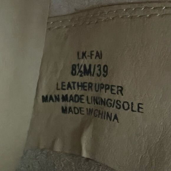 Lucky Brand Women's LK-Fai Ankle Booties in Sesame Oiled Leather Suede Size 8.5 - Picture 11 of 11